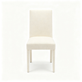 Hunter Braed Upholstered Dining Chair with Low Back, Decorative Cream Boucle Home Furniture (Single Pack