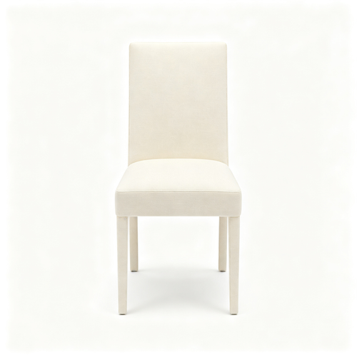 Hunter Braed Upholstered Dining Chair with Low Back, Decorative Cream Boucle Home Furniture (Single Pack