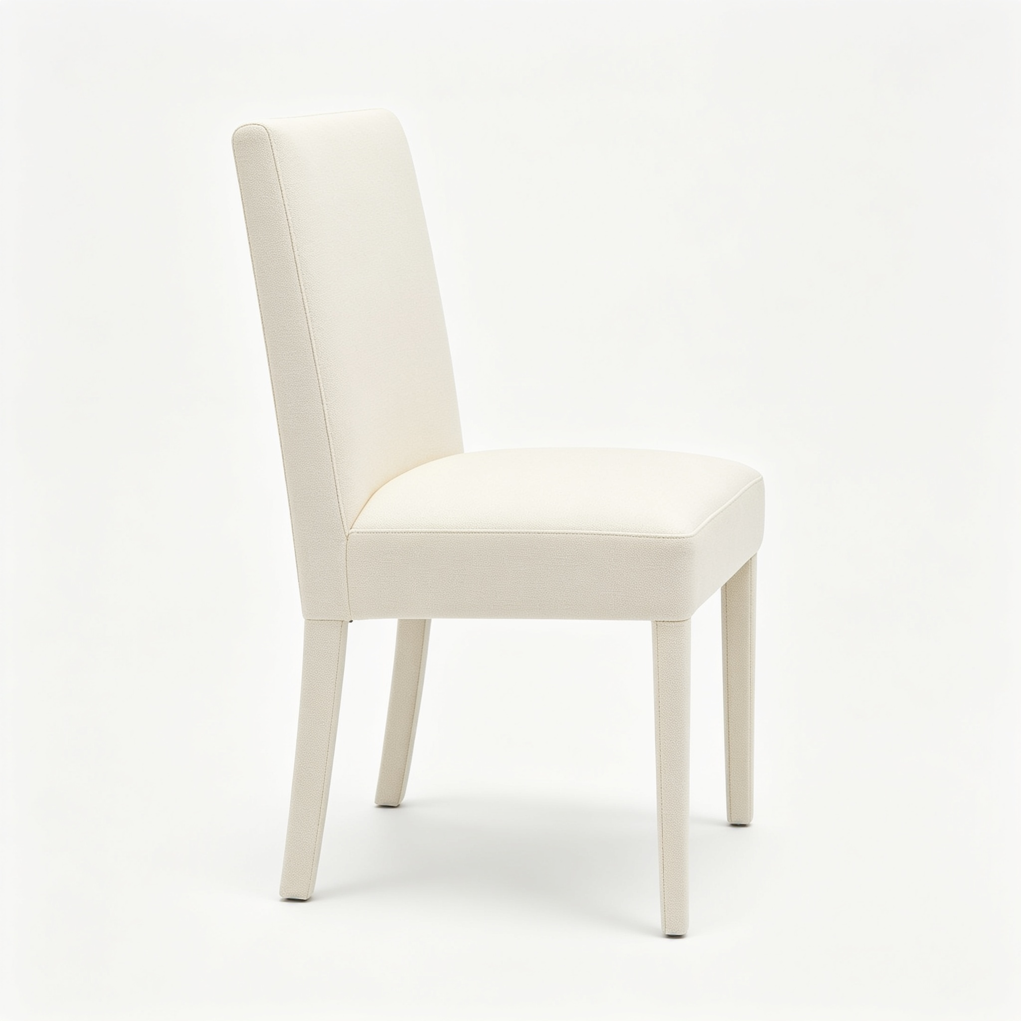 Hunter Braed Upholstered Dining Chair with Low Back, Decorative Cream Boucle Home Furniture (Single Pack